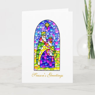 Christmas Greetings Three Kings Holiday Card