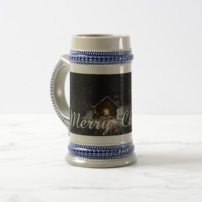 Christmas Greetings with Witch House Beer Stein (Front Left)