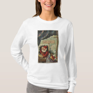 Christmas GreetingSanta at North Pole T-Shirt