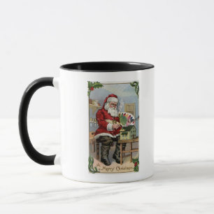Christmas GreetingSanta Painting Mug