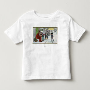 Christmas GreetingSanta Sitting Toddler T-shirt