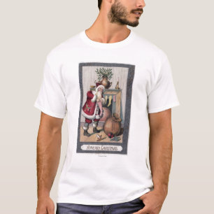 Christmas GreetingSanta Stuffing Stockings T-Shirt