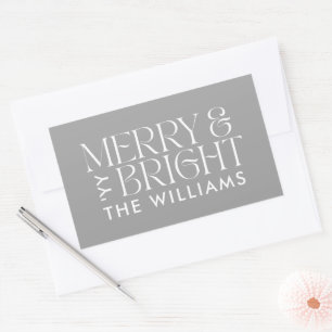 Christmas grey modern minimal elegant simple sticker