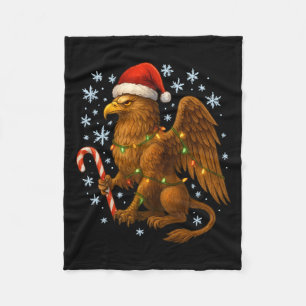 Christmas Griffin Magic Mythical Holiday Srit Long Fleece Blanket