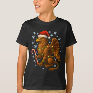 Christmas Griffin Magic Mythical Holiday Srit Long T-Shirt