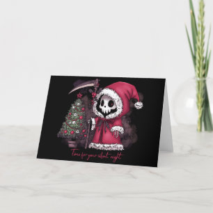 Christmas Grim Reaper Holiday Card