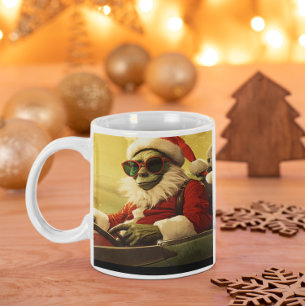 Christmas Grinch #1 driving a sports car   Coffee Mug