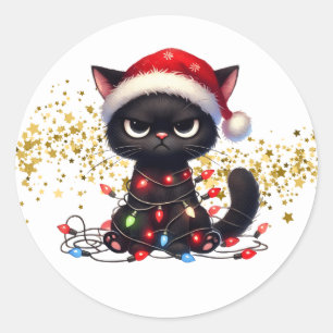 Christmas Grumpy Cat Stickers 