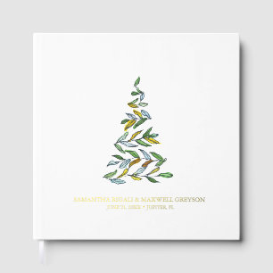 Christmas Guest Book Watercolor Tree