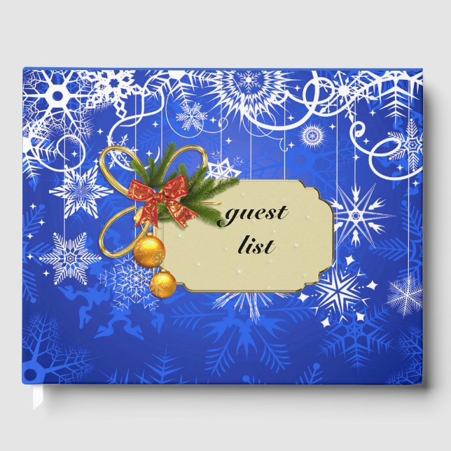 christmas guest list book (Front)