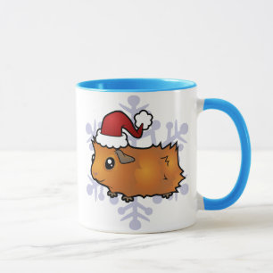 Christmas Guinea Pig (scruffy) Mug