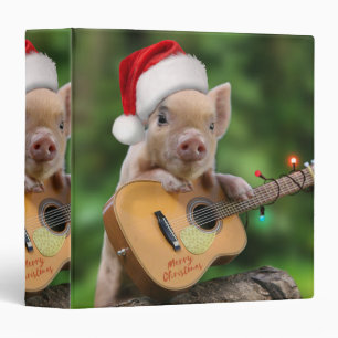 Christmas guitar pig binder