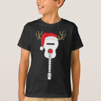 Christmas Guitar santa hat reindeer antlers
