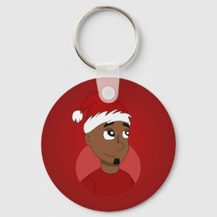 Christmas guy cartoon keychain