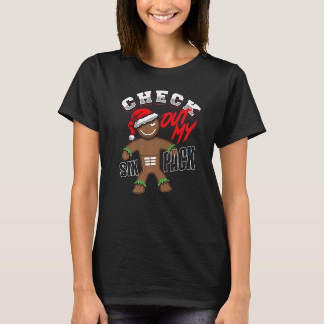 Christmas Gym Workout Fitness Training Check Out M T-Shirt (Front)