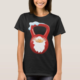 Christmas Gym Workout Gnome Kettlebell Xmas For Gy T-Shirt