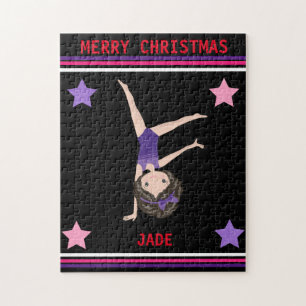 CHRISTMAS GYMNASTICS PUZZLE FOR GIRLS.