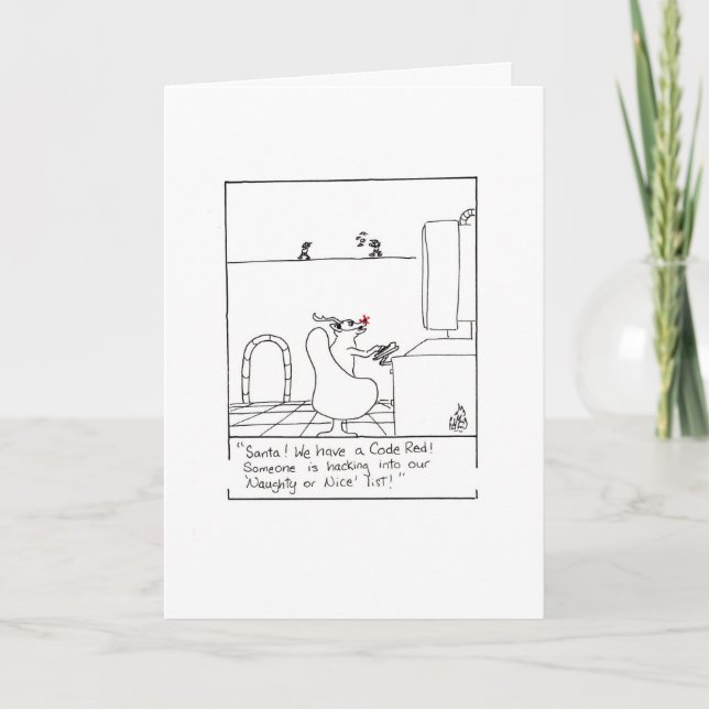 Christmas Hacker Holiday Card (Front)