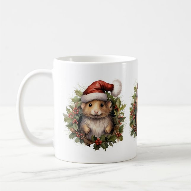 Christmas Hamster Mug (Left)