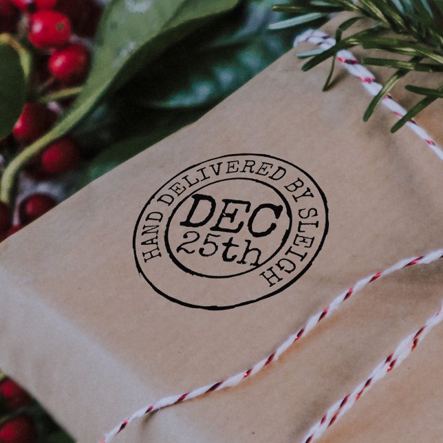Christmas hand delivered by sleigh date stamp (Creator Uploaded)