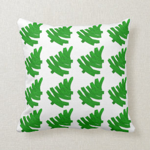 christmas hand-drawn pattern. throw pillow