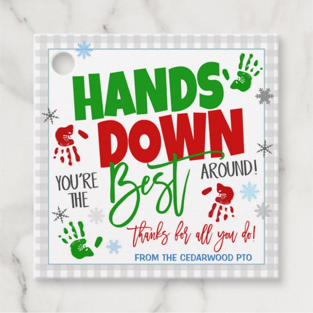 Christmas Hand Sanitizer Gift Tag (Front)