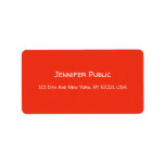 Christmas Hand Script Red White Template Address Label<br><div class="desc">Christmas Hand Script Red White Template Address Label. Perfect for Hair Stylists,  Directors,  Managers,  Consultants,  Real Estate Agents,  Realtors,  Brokers,  Corporate Professionals,  Designers,  Musicians,  Beauty Salons,  all Professions.</div>