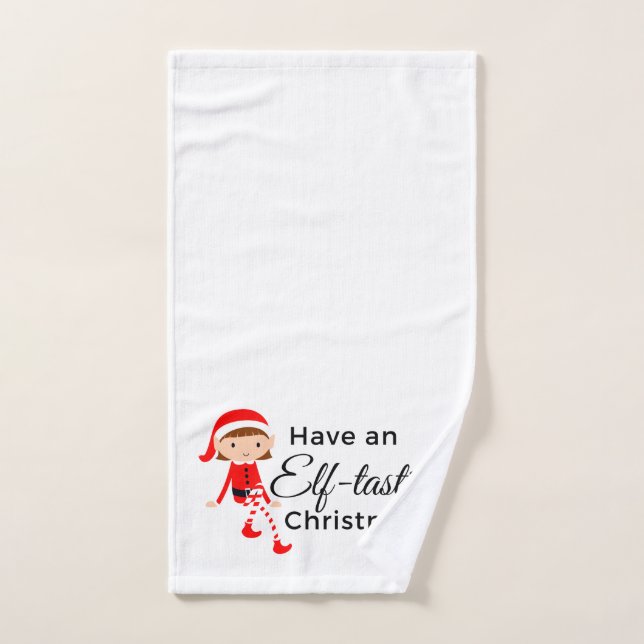 Christmas Hand Towel - Elf Tastic 1 (Hand Towel)