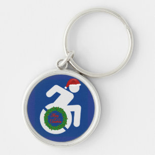 Christmas Handicapped Keychain