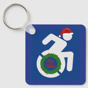 Christmas Handicapped Keychain