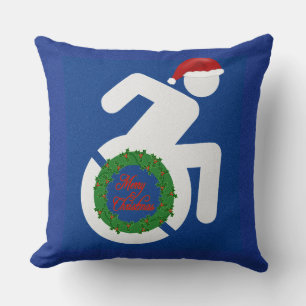 Christmas Handicapped Throw Pillow