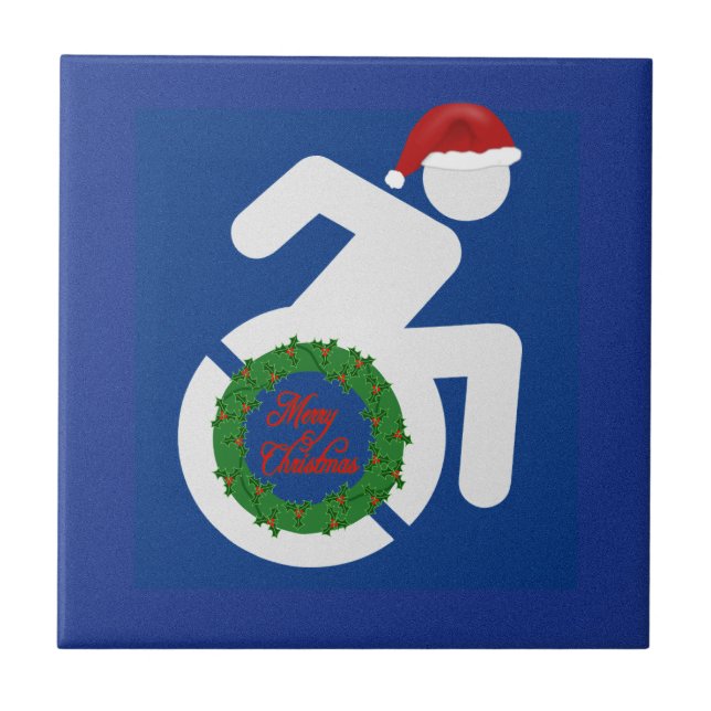 Christmas Handicapped Tile (Front)