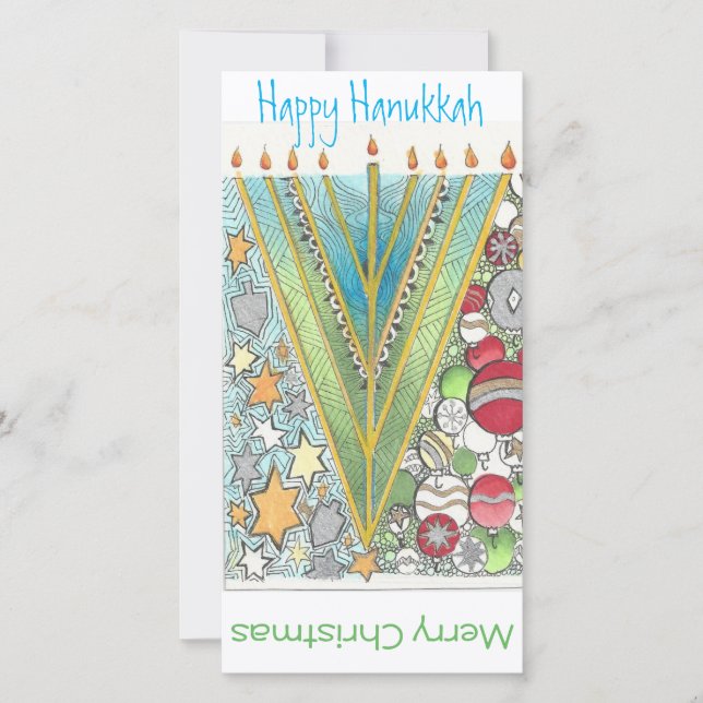 Christmas Hanukkah Greeting Card (Front)