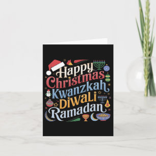 Christmas Hanukkah Kwanzaa Diwali Ramadan  Card
