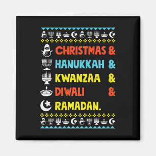 Christmas Hanukkah Kwanzaa Diwali Ramadan Funny Ug Magnet