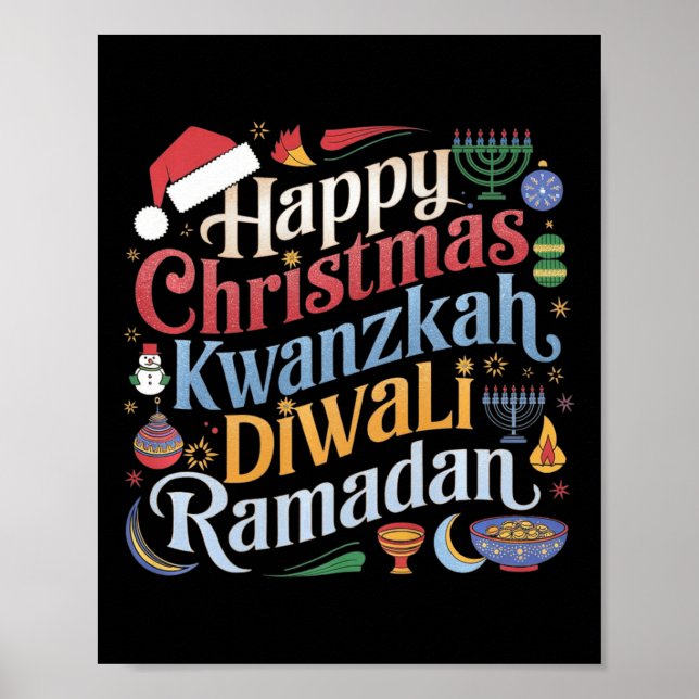 Christmas Hanukkah Kwanzaa Diwali Ramadan  Poster (Front)
