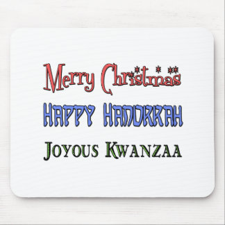 Christmas - Hanukkah - Kwanzaa Mouse Pad