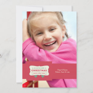 Christmas Happiness Holiday Photo Card