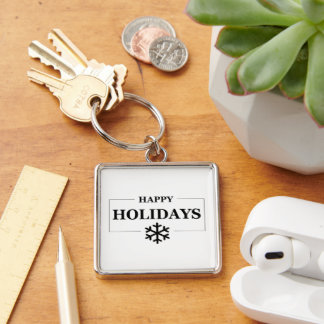 Christmas Happy Holiday Custom Gift Merry Xmas Keychain