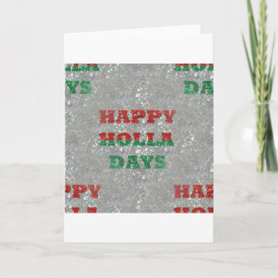 christmas happy holla days holiday card