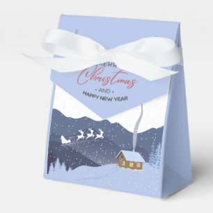  Christmas   Happy new year   Santa customizable Favor Box