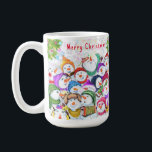 Christmas Happy Snowmans Celebration Mug Gift<br><div class="desc">Happy Snowmans Merry Christmas Party Funny Drawing Cartoon Snowman Celebration - Choose / Add Your Unique Text / Font / Colour - Make Your Special Gift - Resize and move or remove and add elements / image with customization tool ! - Drawing and Design by MIGNED. You can also transfer...</div>