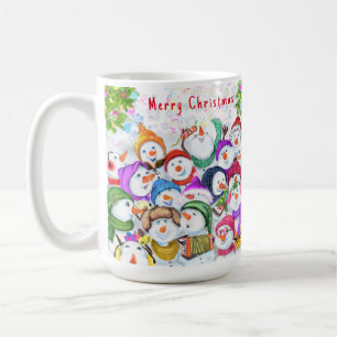 Christmas Happy Snowmans Celebration Mug Gift