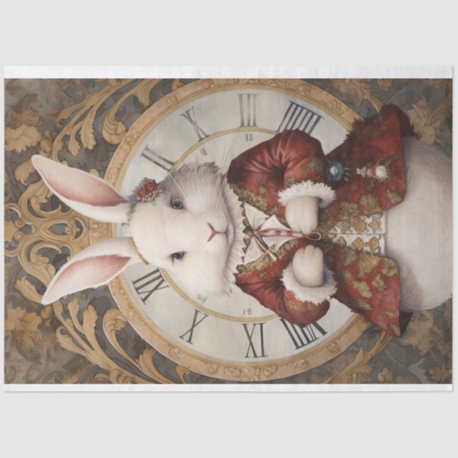 Christmas Hare 4 Tissue Paper (Front)