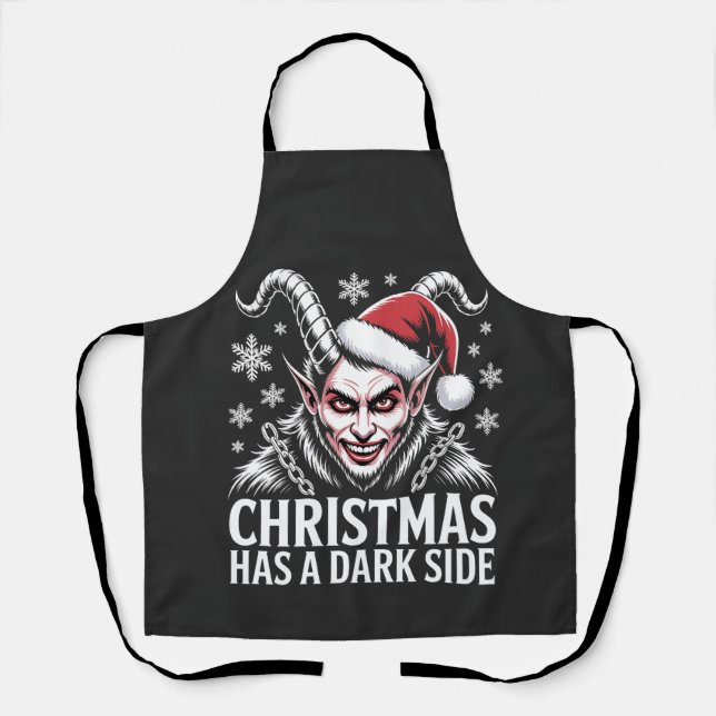 Christmas Has a Dark Side Apron (Front)