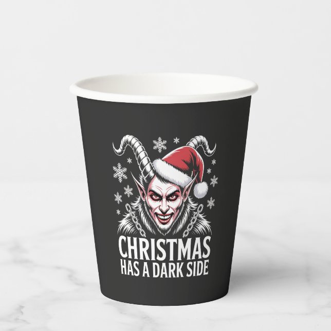 Christmas Has a Dark Side Paper Cups (Front)