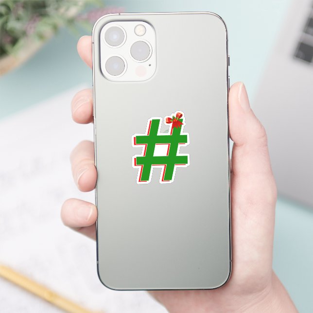 Christmas Hashtag Symbol (Phone)