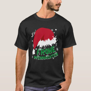 Christmas hat and snow Merry Christmas T-Shirt