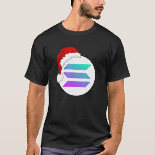 Christmas Hat Solana Hodl Sol Funny Santa Hat Sola T-Shirt
