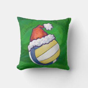 Christmas Hat Volleyball Throw Pillow